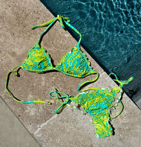 PilyQ Neon Palms Bikini