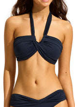 Load image into Gallery viewer, Seafolly Bandeau Bikini True Navy
